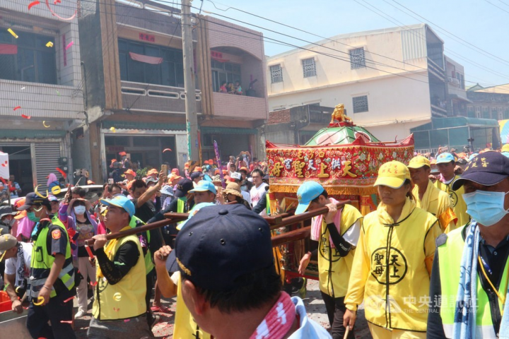 The Baishatun Mazu pilgrimage procession in 2021. CNA photo