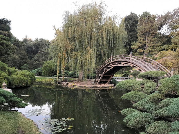 洛杉磯近郊的杭亭頓圖書館（Huntington Library）內，設有一處號稱全美最大的中國式庭園「流芳園」。