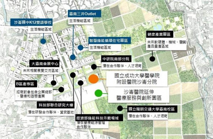 行政院核定「國立成功大學沙崙醫療服務與創新園區先導計畫」