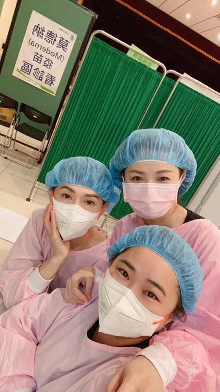 注射護理隊是一支臨時成軍的隊伍，隊友來自四面八方，突然要與陌生人合作確實需要磨合期，但卻更能感受到四處集結的細線捻成堅強大繩、團結一心的感動。（護理師楊惠雯提供）