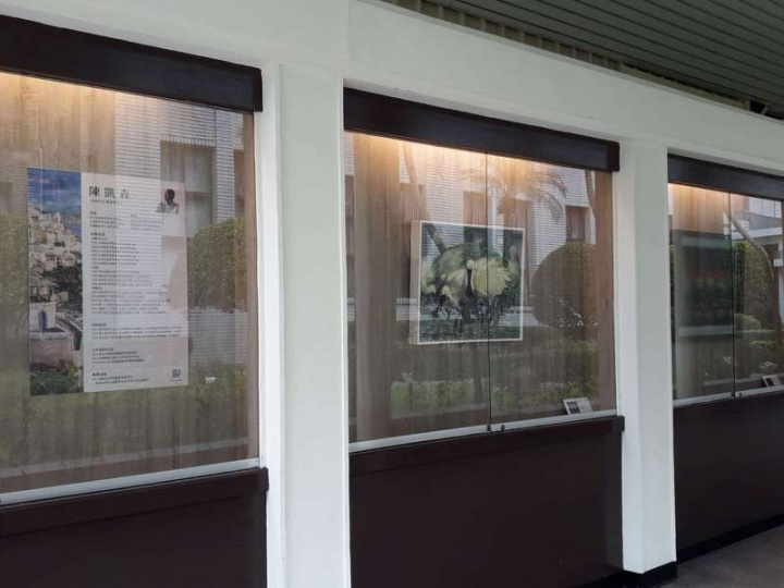 立法院「文化走廊」推廣本土藝術。當期展出「彼時當下—陳凱森印象系列油畫展」，展示作品包括「暖」（圖中）。