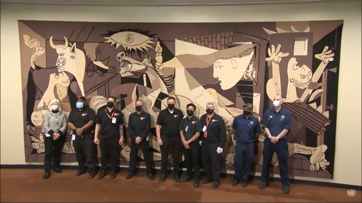 消失一年 畢卡索「格爾尼卡」掛毯重返聯合國