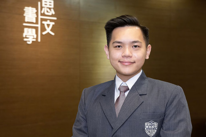 普台高中學生胡道瑜近日錄取美國紐約大學阿布達比分校（New York University Abu Dhabi），且拿到校方提供31.7萬美元全額獎學金，包含食宿交通、醫療保險、課外活動、零用錢、4年學雜費、每年2張阿布達比往返家鄉機票，為南投縣及普台高中第一人。（普台高中提供）