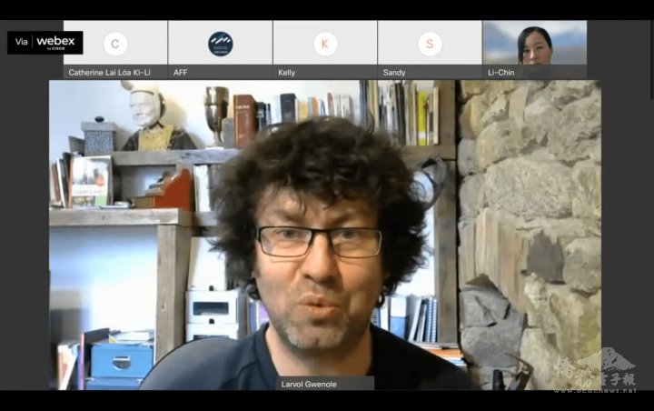 講者 Gwenole Larvol 談論布列塔尼語