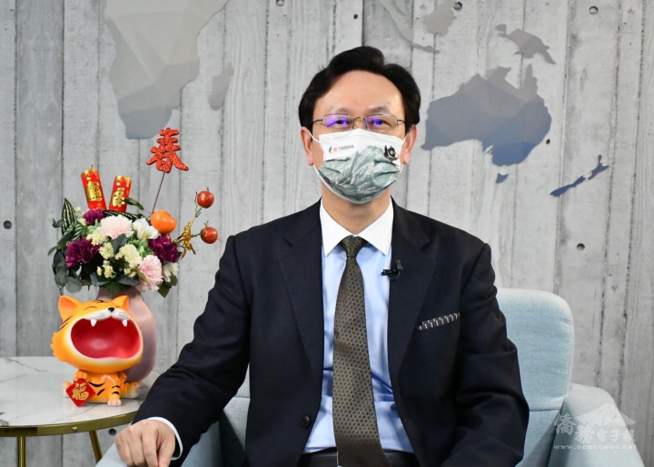 童振源鼓勵世青發揮傳承、交流與創新能量，結合臺灣的優勢，一同共創雙贏