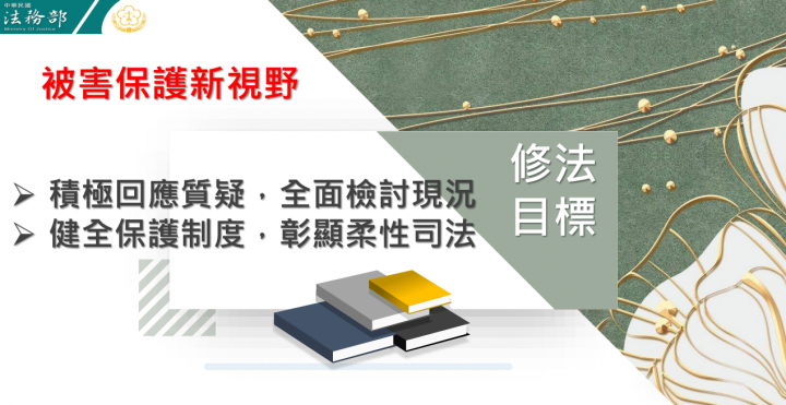 行政院審查通過「犯罪被害人權益保障法」草案 完善我國犯罪被害人權益保障制度