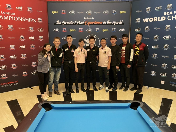 中華代表隊撞球成員合照