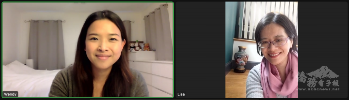 汪雅雲 (左)、康麗雪 (右) 接受採訪