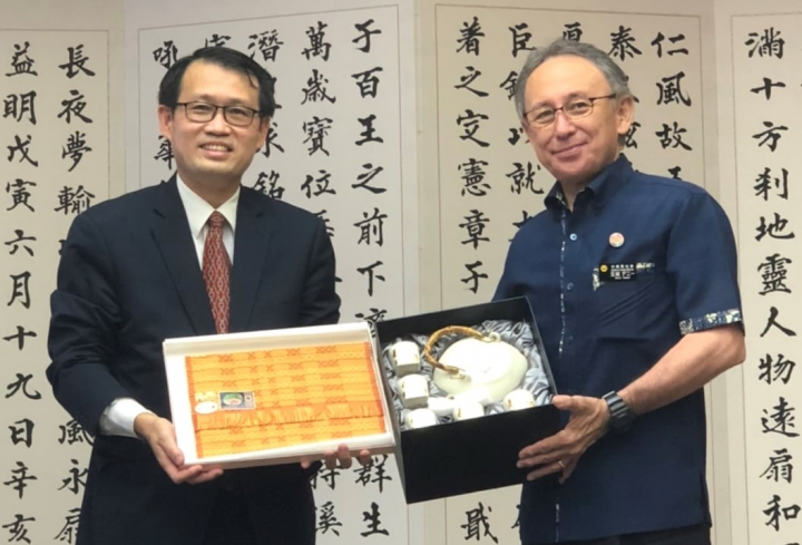 王瑞豐拜會沖繩縣知事玉城丹尼