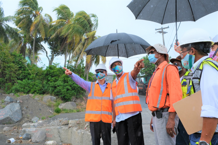 台灣協助聖文森清理河床火山灰及災後復原
