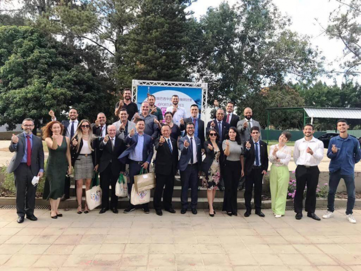 中華民國駐巴西代表處與巴西國際研究中心（CPInter）19日在巴西利亞共同舉辦5G商機研討會，增加巴西政府採購部門及廠商在5G產業等領域與台灣合作的機會。（駐巴西代表處提供）