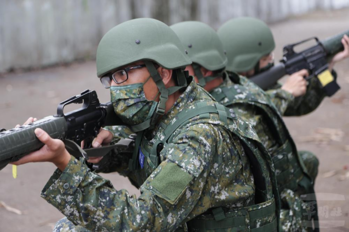 新竹後備旅步1營步1連20日實施連以下戰鬥教練