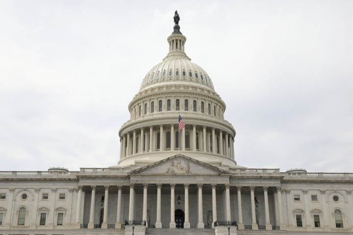 圖為美國國會大廈外觀。