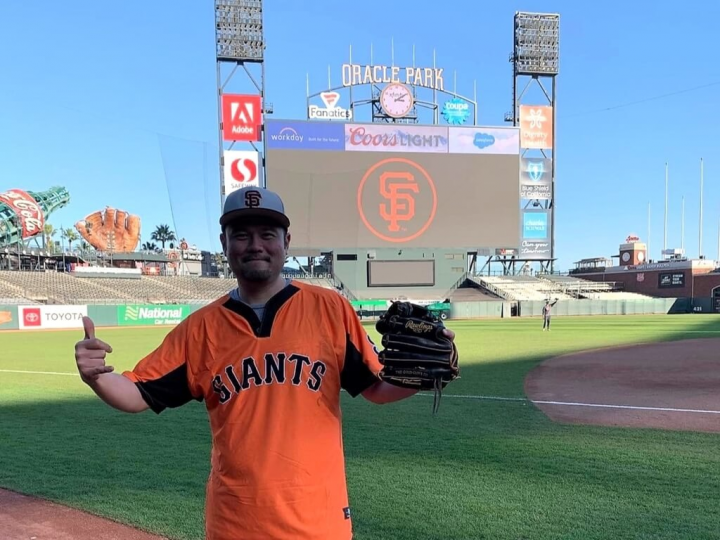 來自台灣的生物力學博士詹明昇（Matt Chan）擔任舊金山巨人隊的運動表現分析師，他說工作最有成就感之處就是球隊贏球。（詹明昇提供）