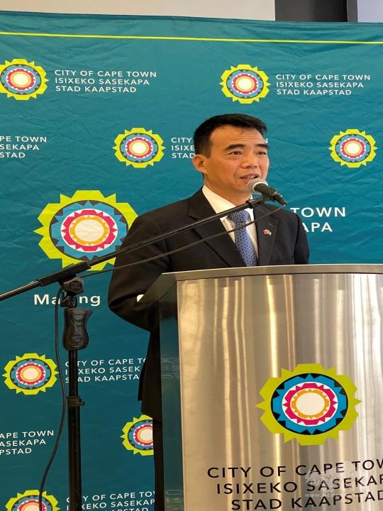 林映佐致詞呼籲南非各界支持我國參與 WHO 