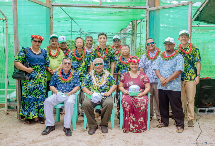 駐馬紹爾群島共和國大使館出席伊拜島農場開幕儀式