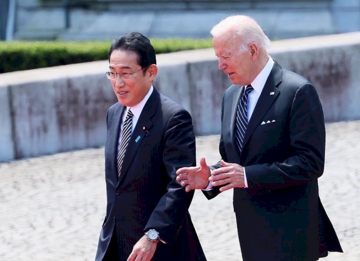 美國總統拜登23日訪問日本並與日本首相岸田文雄會面。(Twitter/@JPN_PMO)