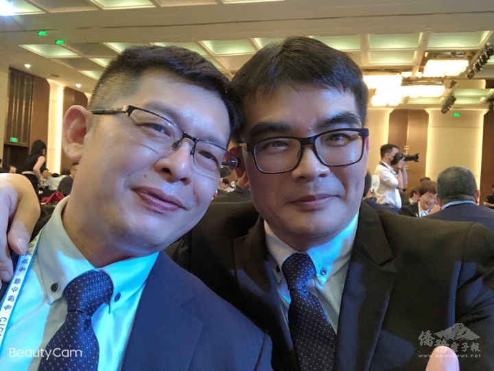 峴港商會會長許志誠(左)、新順商會會長劉佳原(右)