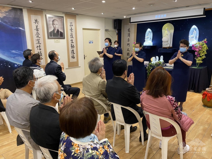 慈濟基金會法國分會5月8日舉辦「2022浴佛慶典暨慈濟56周年慶」活動，慶祝浴佛節、母親節、慈濟日三節合一