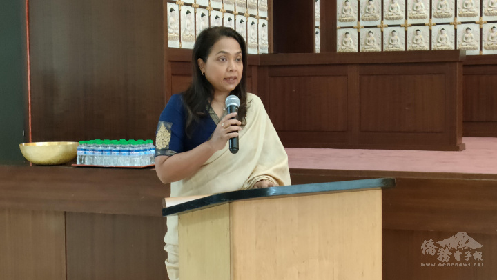 Shobini Gunasekera大使說，佛教徒約佔斯里蘭卡人口的70%