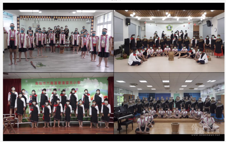 來自臺灣的荖濃國小、建山國小、寶來國中及六龜高中合唱團的表演