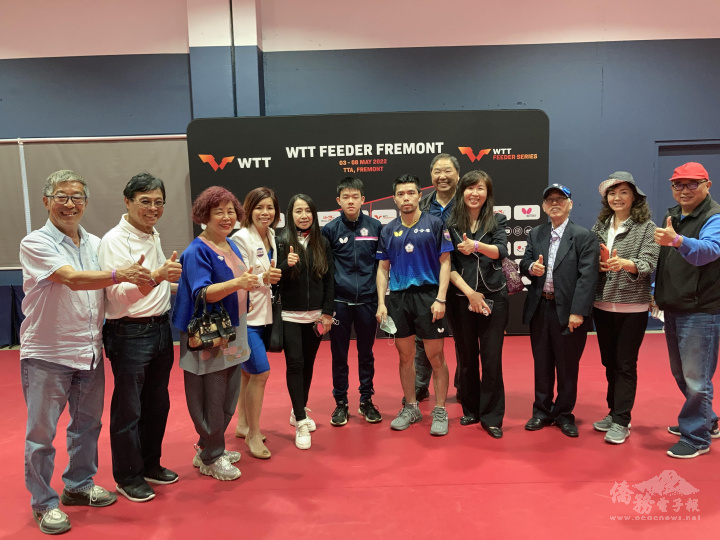 諸多僑領於賽事首日為選手加油打氣