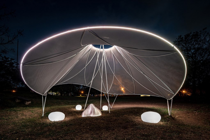 The A' Design Award and Competition winning art installation "Pulse," made for the 2022 Taiwan Lantern Festival. Photo courtesy of MisoSoupDesign