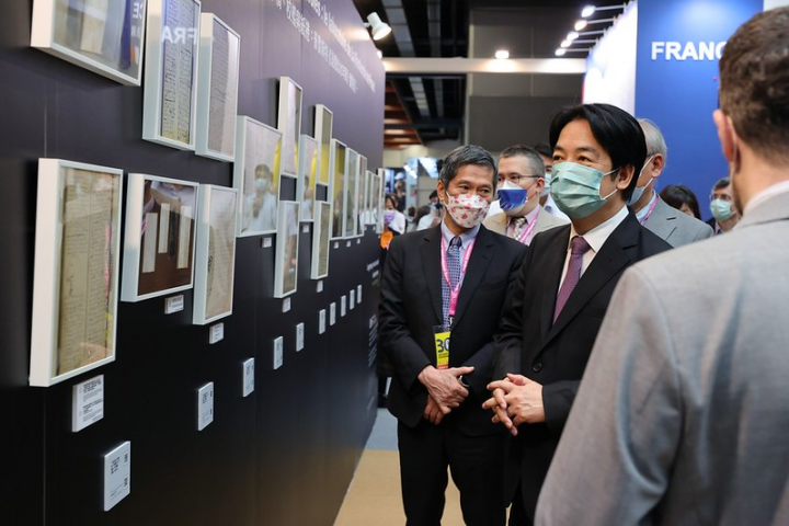 賴清德副總統今（2）日上午出席「2022年第30屆台北國際書展開幕記者會」