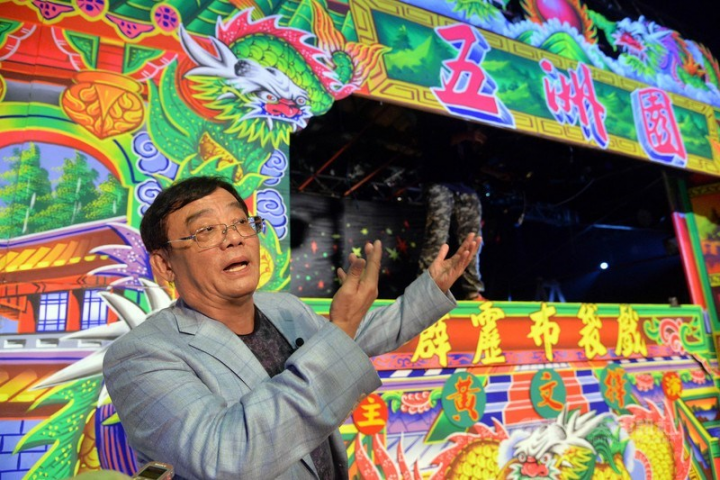 Vincent Huang (黃文擇), the voice of over 3,000 Taiwan glove puppet characters. CNA photo