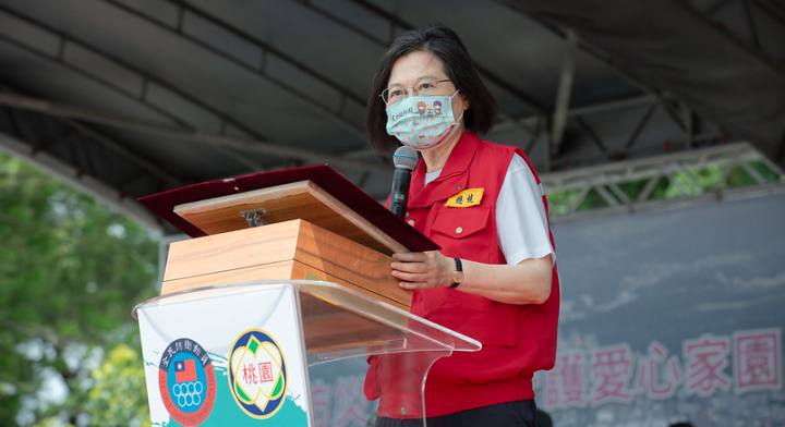 總統出席「111年桃園市全民防衛動員暨災害防救（民安8號）演習」，並致詞