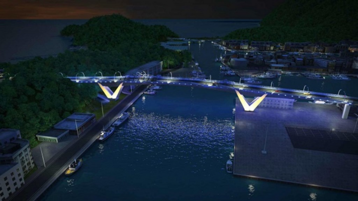A rendered image of the completed bridge. Courtesy of Suhua Improvement Engineering Office