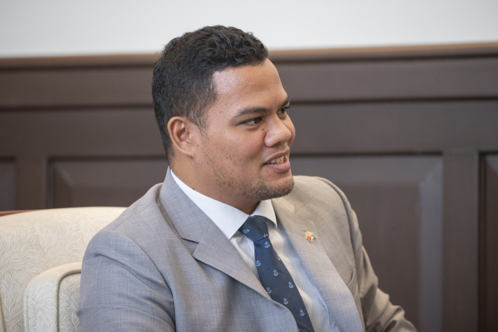 Tuvalu Foreign Minister Simon Kofe.