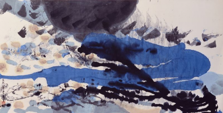 李重重〈生機〉1998年_水墨70.0_x_137.0_cm__國立臺灣美術館典藏