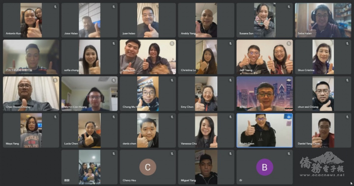 參與成立大會的僑青球友們合影留念