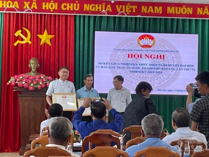林同臺商會是唯一在林同省獲越南祖國陣線聯盟表揚的的外國團體