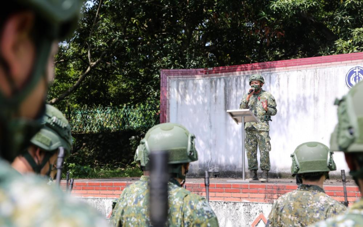 陸軍步兵第109旅下午進行編成典禮。