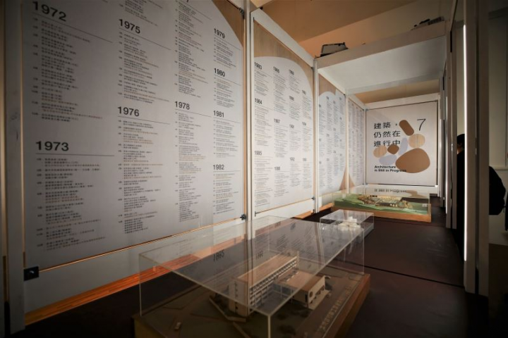 「誰是建築師？二戰後臺灣現代建築師制度的演變」特展分為七個展示主題，包括「誰是建築師」、「意外的現代」、「譜系的起點」、「微明的前景」、「依賴與成長」、「專業的成長與演繹」及「建築，仍然在進行中」。