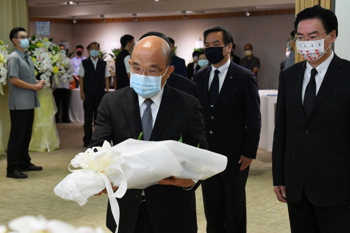 行政院長蘇貞昌弔唁日本前首相安倍晉三先生