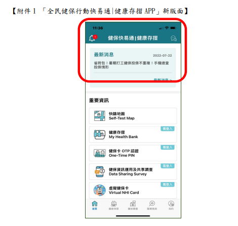 健康存摺新增檢查（驗）衛教內容，強化民眾自我健康照護能力