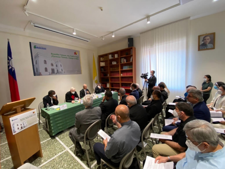 為紀念台梵80年邦誼，駐教廷使館11日舉辦研討會。（駐教廷使館提供）