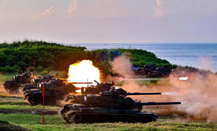 陸軍澎防部日前實施鎮疆操演。（澎防部提供）