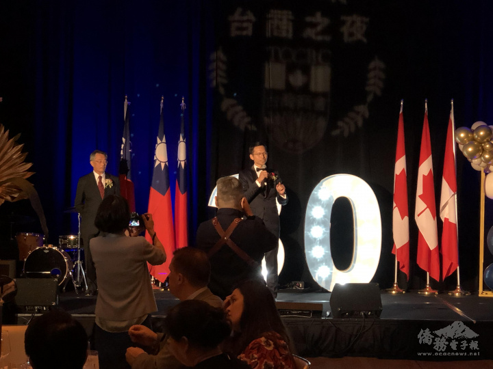 卑詩省臺灣商會第31屆會長許志遠上臺致詞