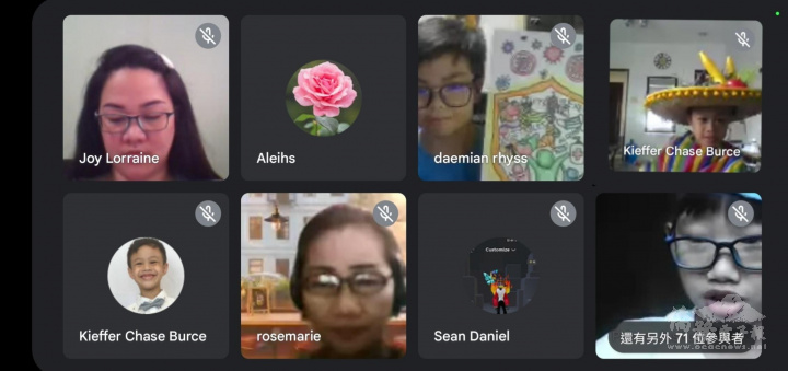 菲律賓晨光中學2022年營養月頒獎典禮與會者合照