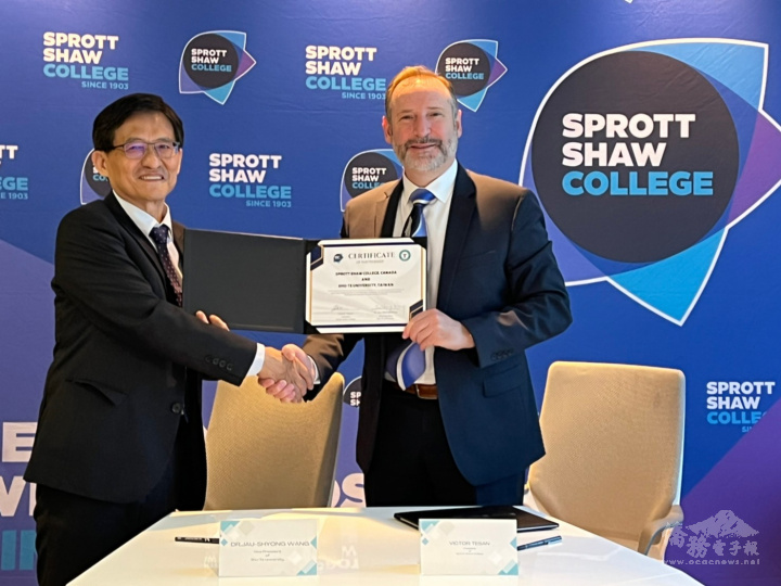 王昭雄副校長(左)、SSC的Victor Tesan校長(右)