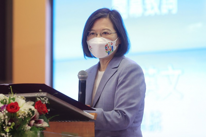總統出席「台北國際觀光博覽會」，並致詞
