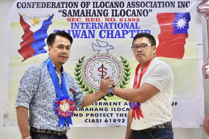 CIASI Taiwan National Chairman Emerson Santiago (right) and CIASI Taiwan National Adviser and founding member Jimmy Gutierrez. CNA photo Aug/ 22, 2022