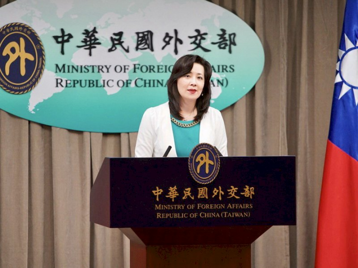 外交部發言人歐江安表示，45國官員為我仗義執言。 (外交部提供)