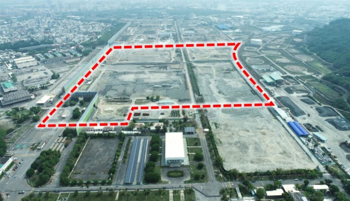 The planned site for the TSMC factories in Kaohsiung. File photo courtesy of Kaohsiung City government