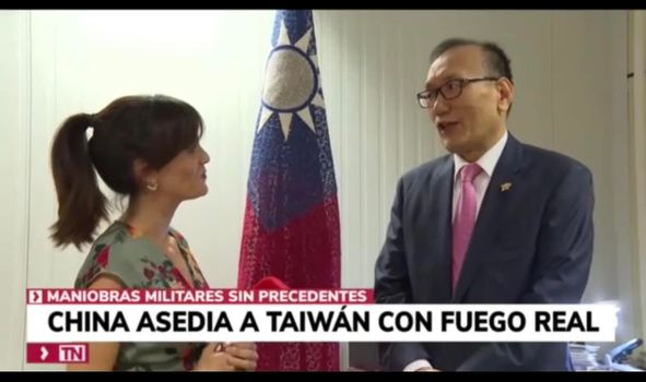 駐西班牙代表處劉德立大使接受西班牙主流媒體「馬德里電視台」專訪，強調臺海兩岸最重要的差異，在於臺灣享有民主等普世價值