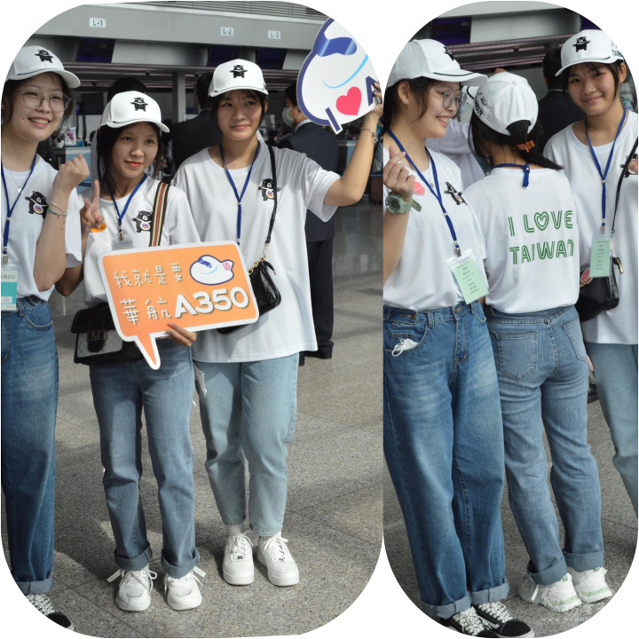 僑務組特別製作短袖T恤及帽子印製「I Love Taiwan」給每位僑生